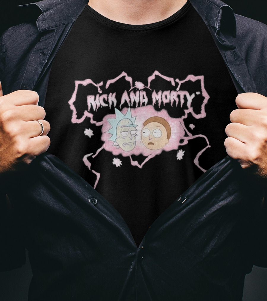 Secret Lives Of Gypsy Wives S01 Rick And Morty Pink Portal T-Shirt
