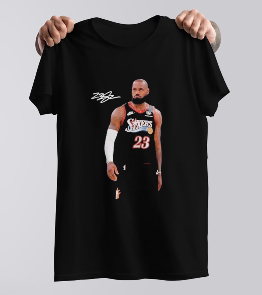LeBron James Sixers 23 Signature Farewell Last Ride T-Shirt