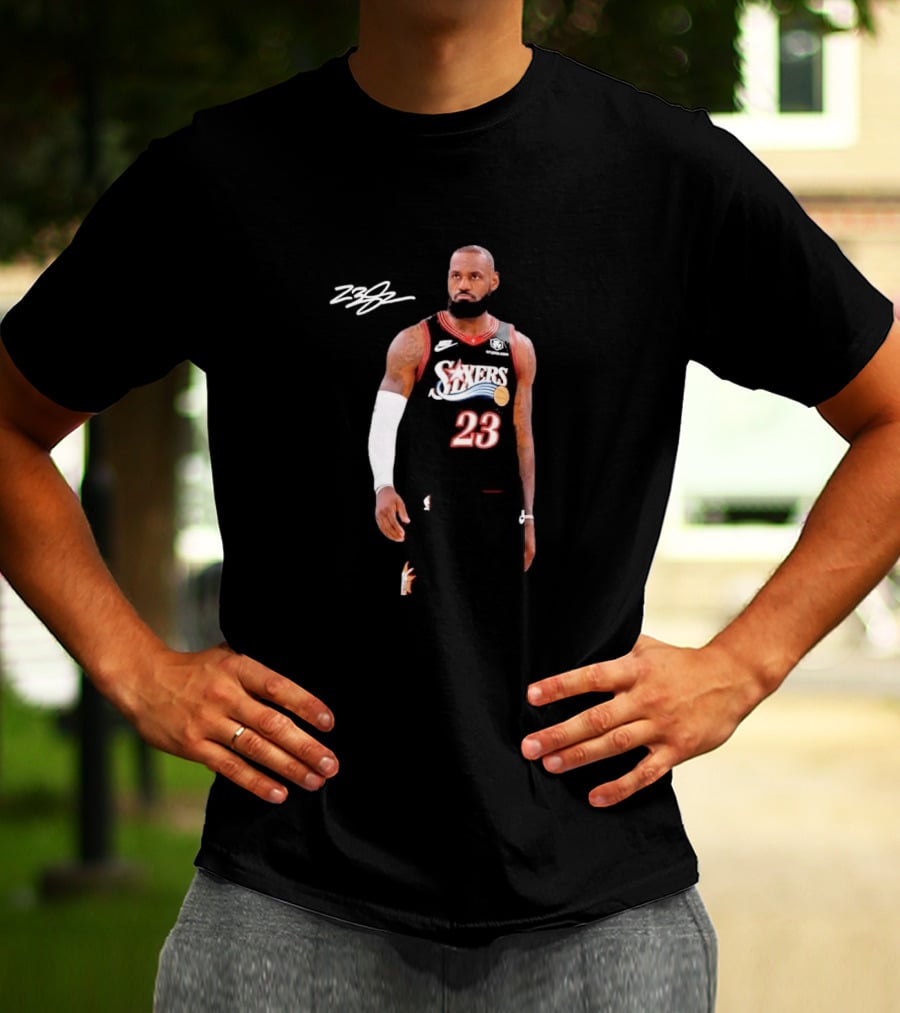 LeBron James Sixers 23 Signature Farewell Last Ride T-Shirt