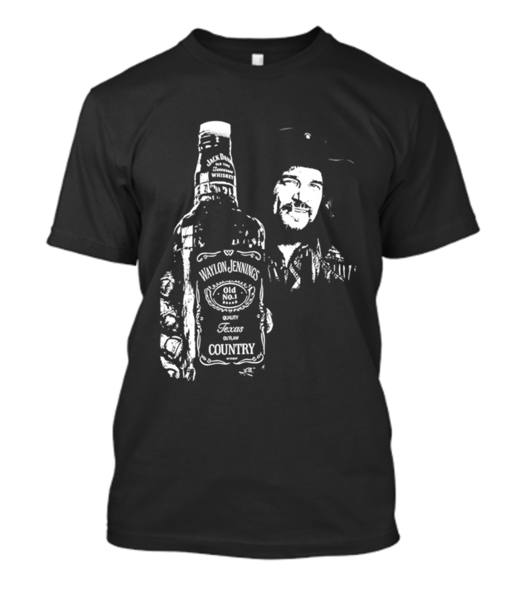 Waylon Jennings Old No 8 Brand Texas Country T-Shirt