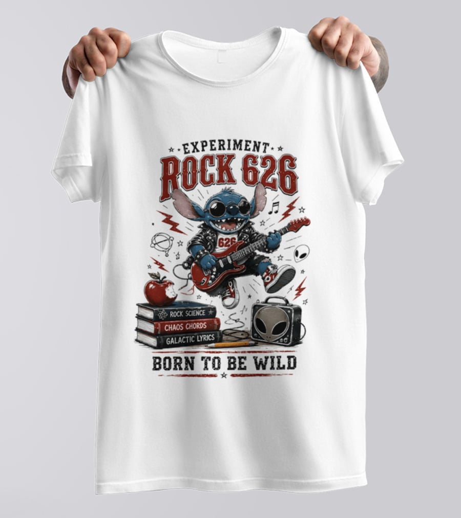Experiment Rock 626 Born To Be Wild Music Science Chaos Chords Galactic Vibes T-Shirt