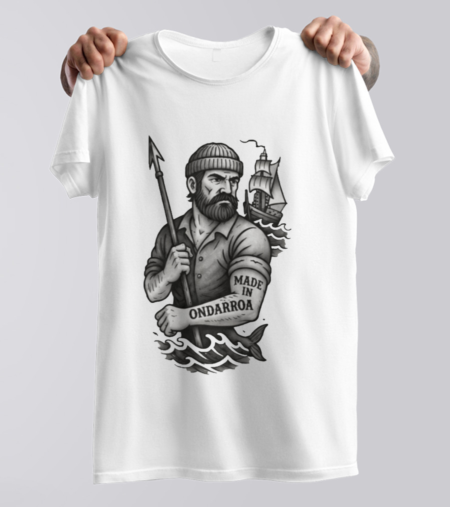 Inigo Martinez Basque Planet Made In Ondarroa Sailor And Ship T-Shirt