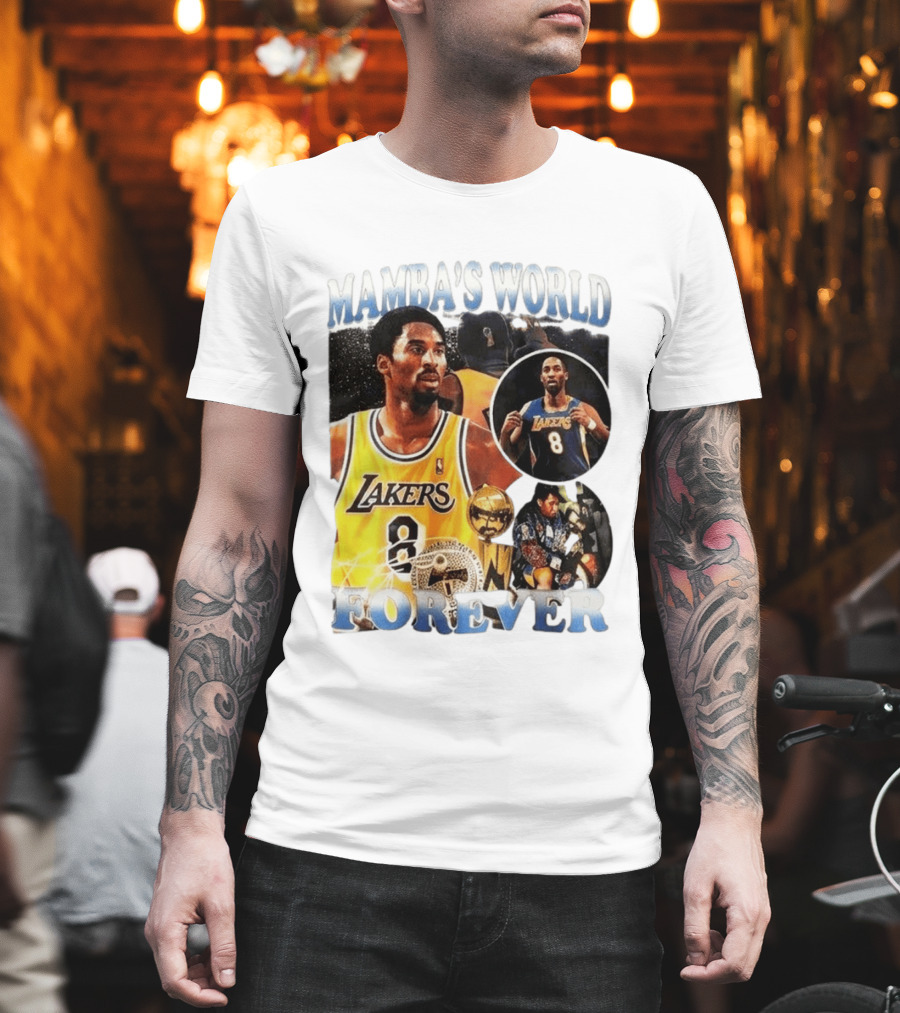 Mamba's World Forever Lakers Kobe Bryant 8 T-Shirt