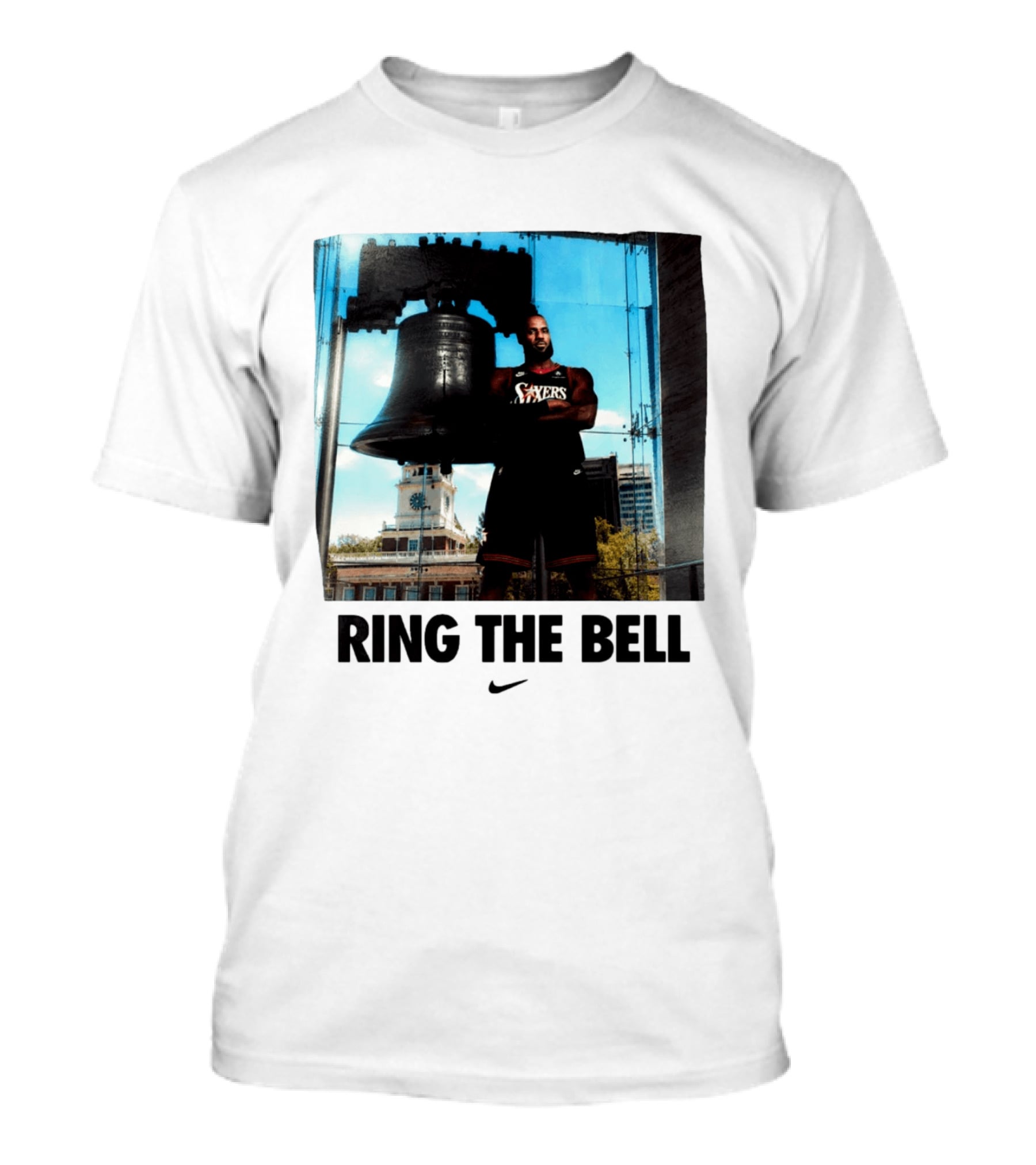 LeBron James Sixers Liberty Bell Ring The Bell T-Shirt