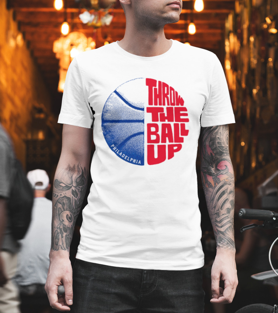 LeBron James Philadelphia 76ers Throw The Ball Up Basketball T-Shirt