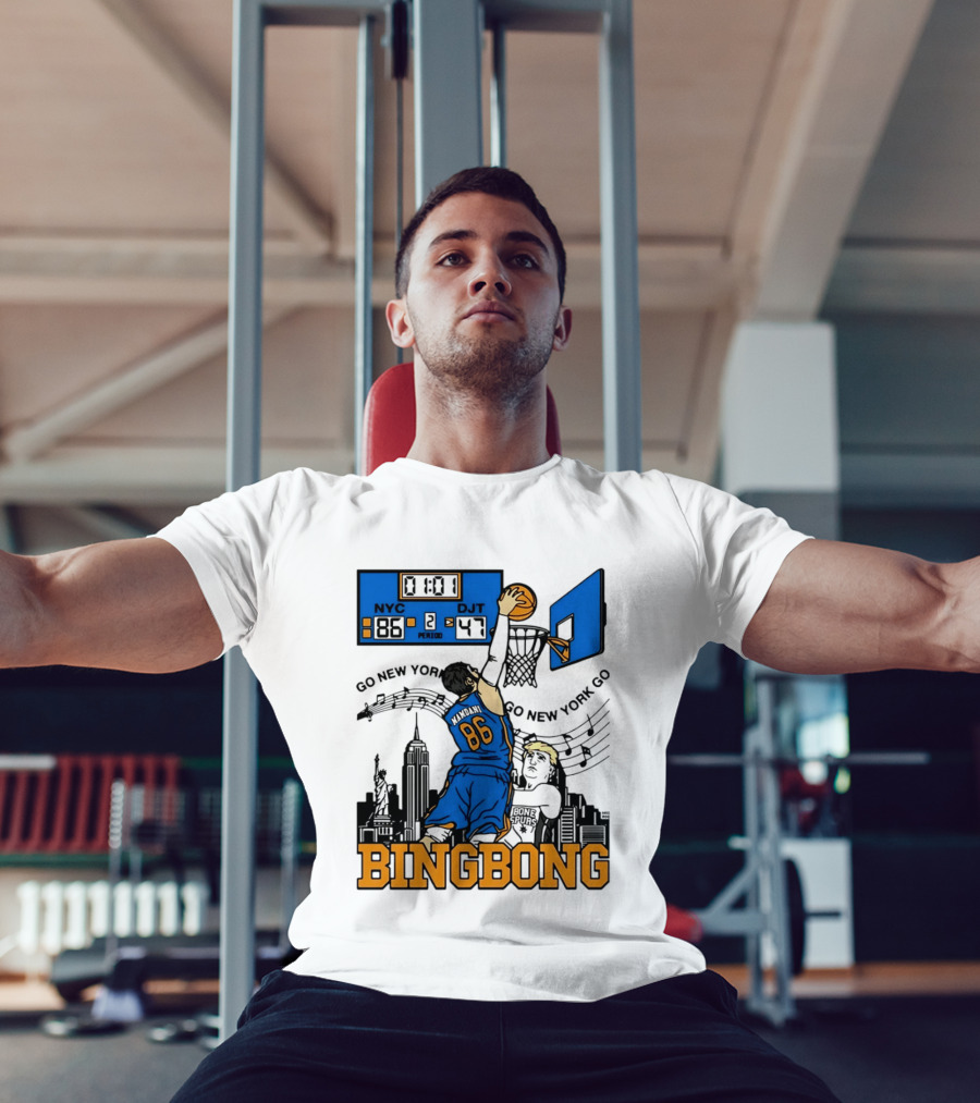 Mamdani 86 NYC DJT Go New York Basketball Bing Bong Epstein Files T-Shirt