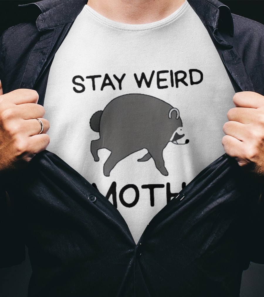 Stay Weird Jimothy Raccoon Retro Vibe T-Shirt