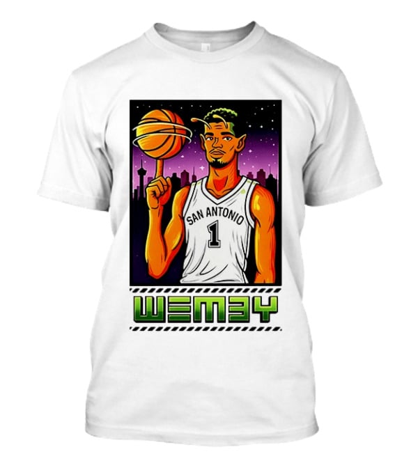 Wemby No 1 San Antonio Basketball Alien T-Shirt