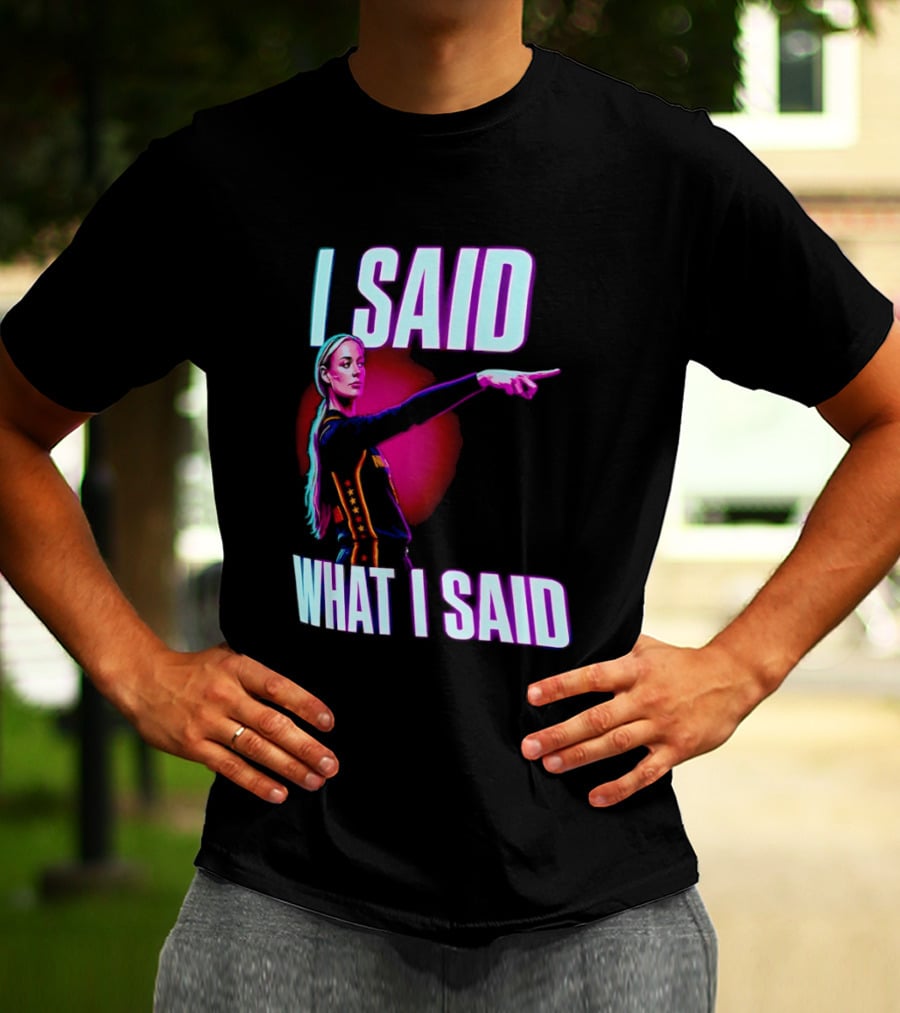 Sophie Cunningham I Said What I Said Pointing Indiana Fever WNBA Basketball T-Shirt