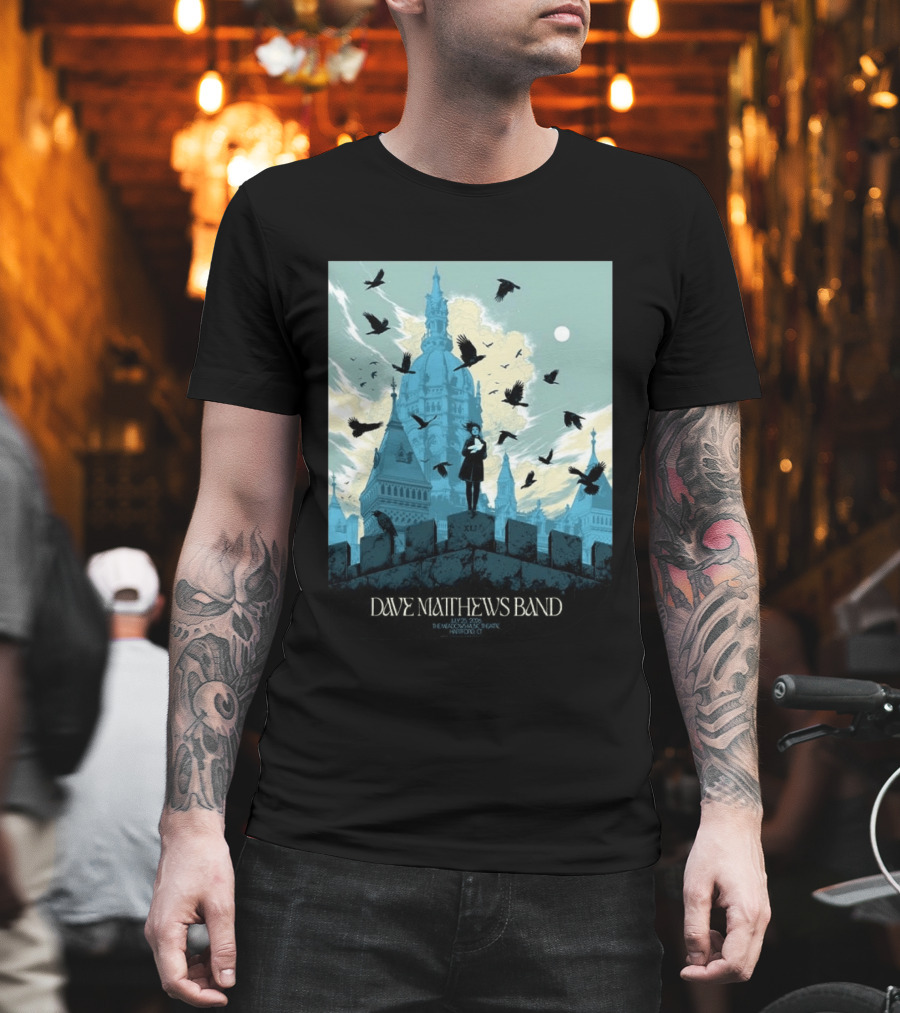 Dave Matthews Band Hartford CT 2026 The Meadows Music Theatre July 25 Event T-Shirt