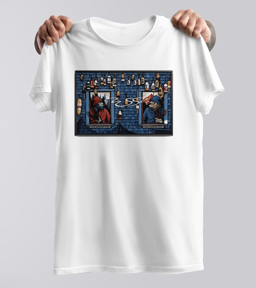 Billy Strings Portland ME July 24 2026 Lobster Theme With Buoys And Lighthouse T-Shirt