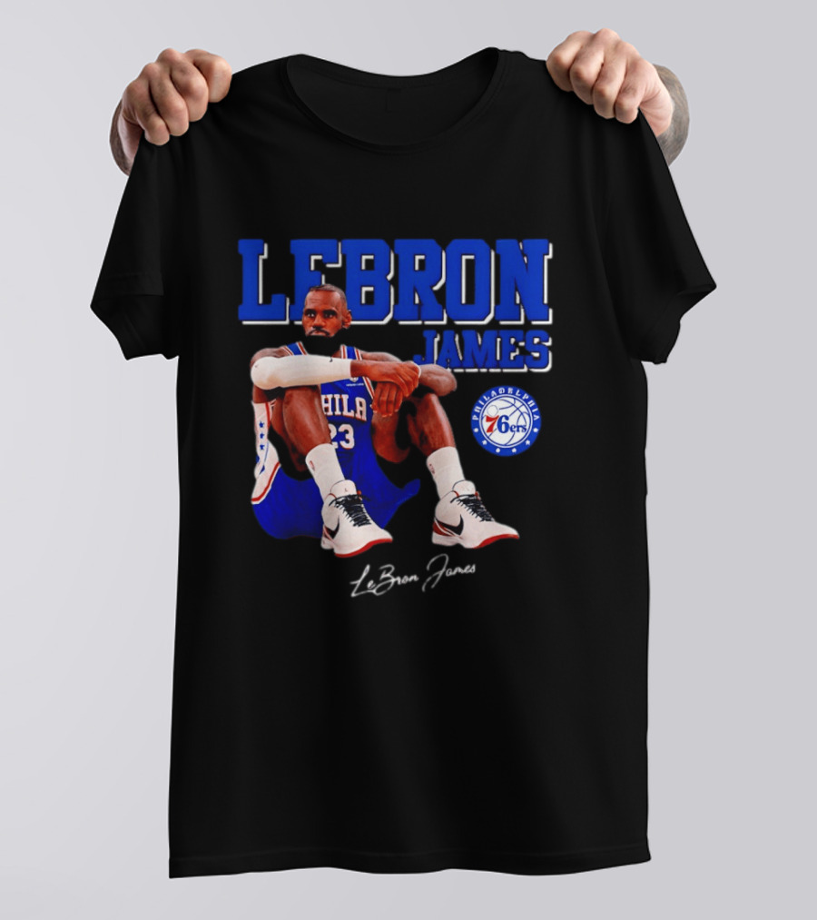 Lebron James 23 Philadelphia 76ers Basketball Phila 76ers 2026 T-Shirt