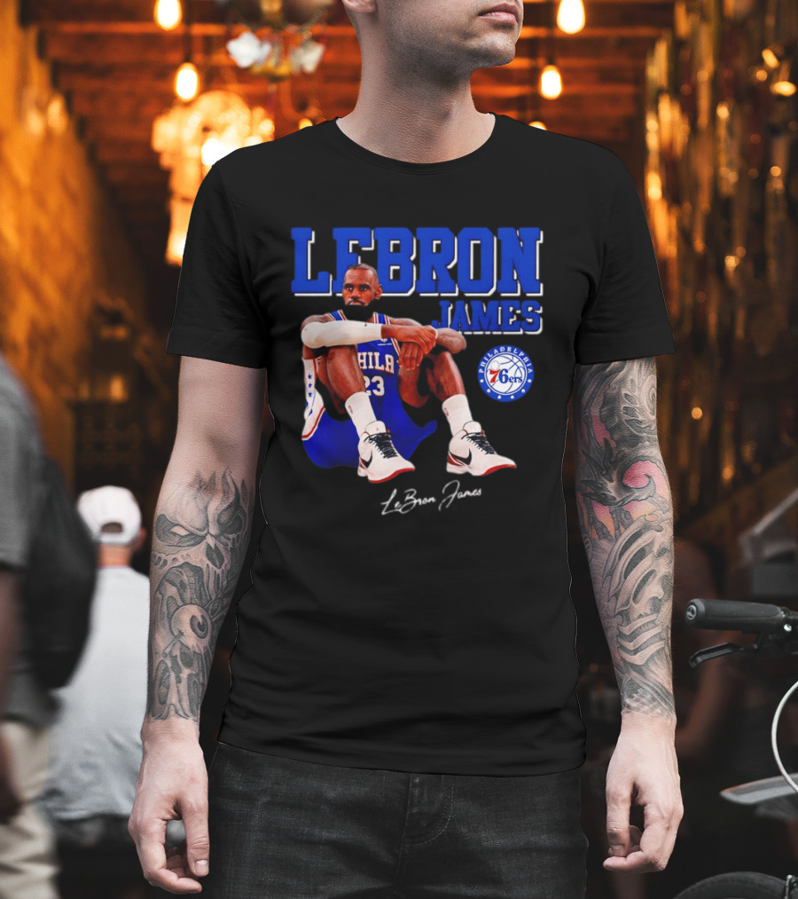 Lebron James 23 Philadelphia 76ers Basketball Phila 76ers 2026 T-Shirt