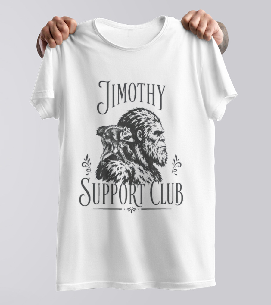 Jimothy Raccoon Bigfoot Support Club T-Shirt