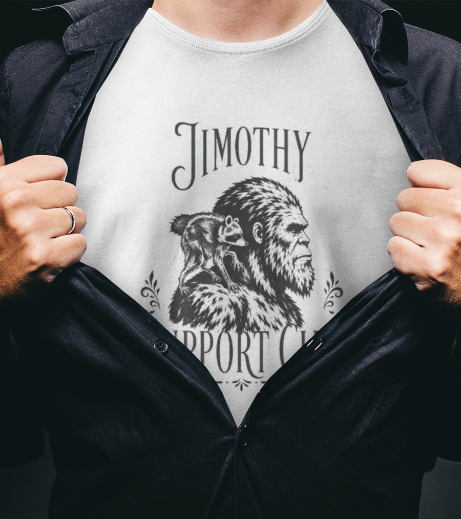 Jimothy Raccoon Bigfoot Support Club T-Shirt