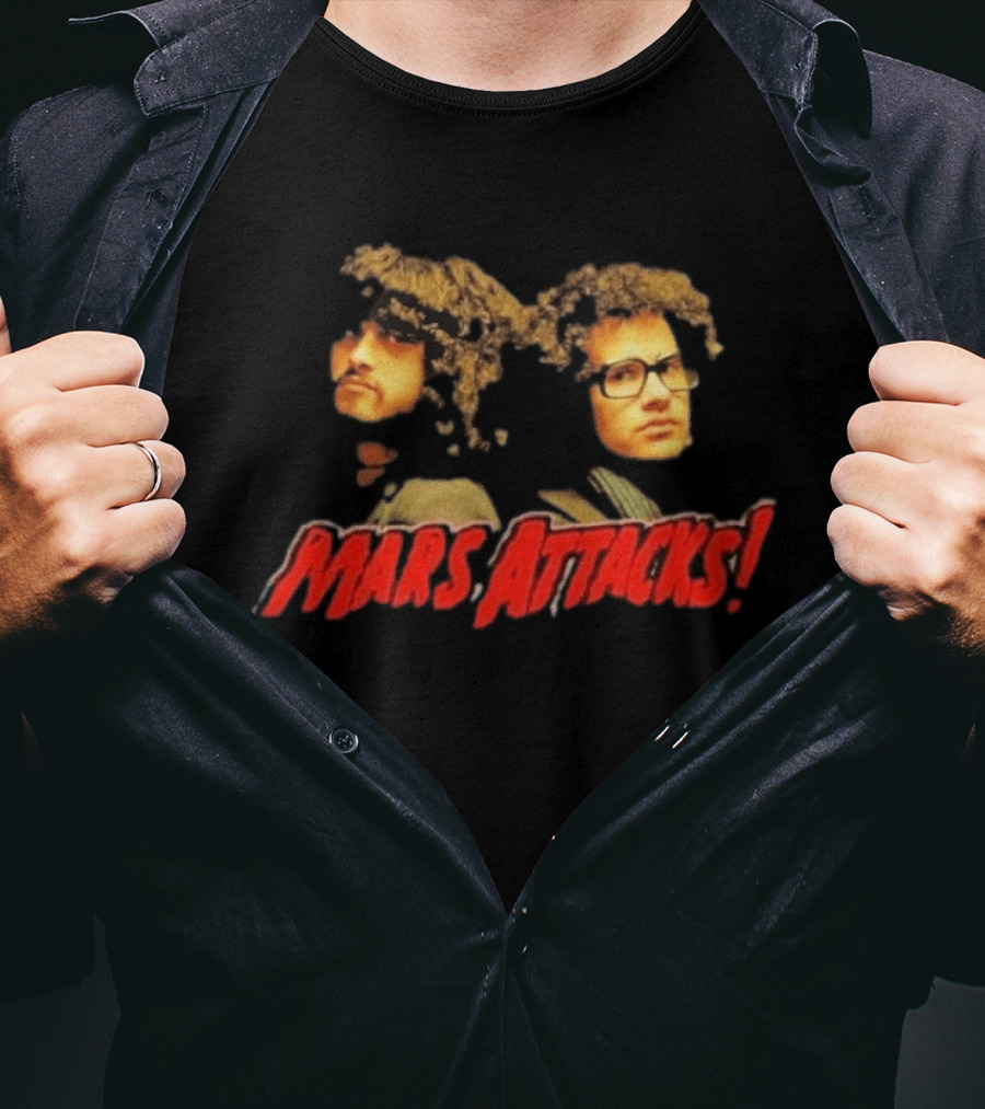 Omar Rodríguez López Cedric Bixler Zavala Mars Attacks Collaboration T-Shirt