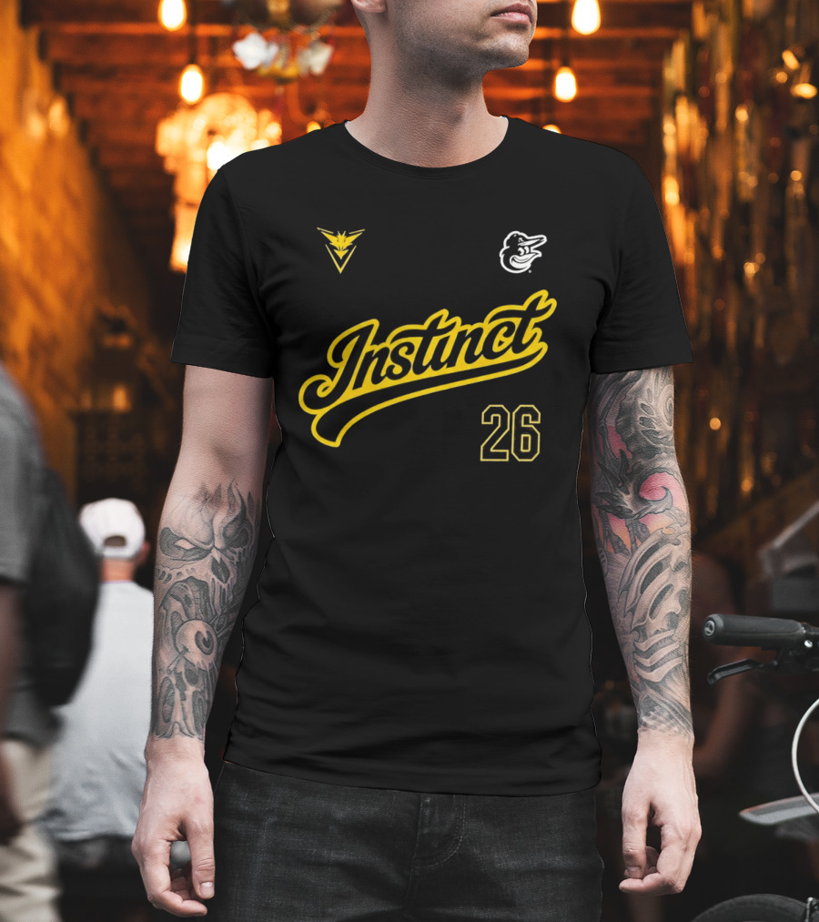 2026 Instinct Orioles Pokémon GO Night Team Yellow 26 T-Shirt