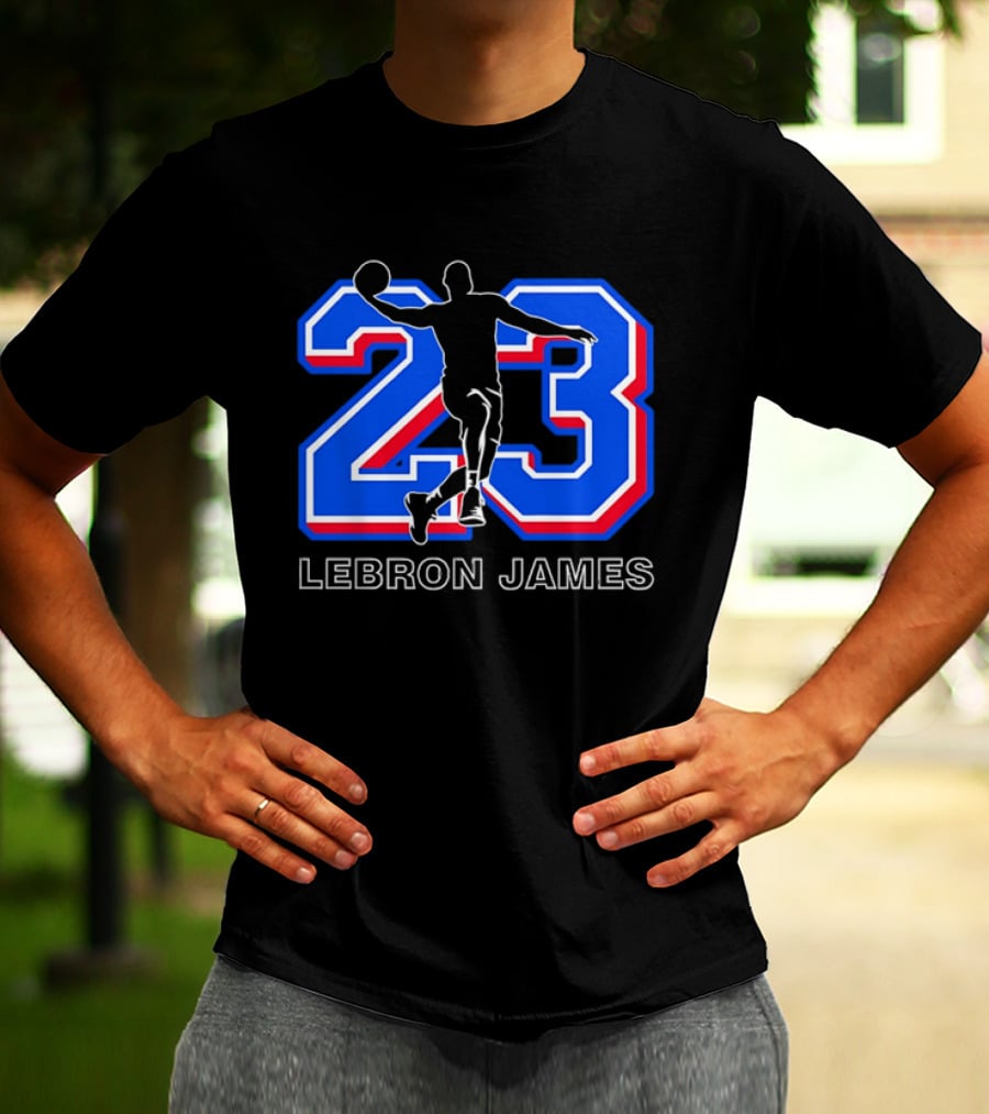 LeBron James 23 Basketball Dunk T-Shirt
