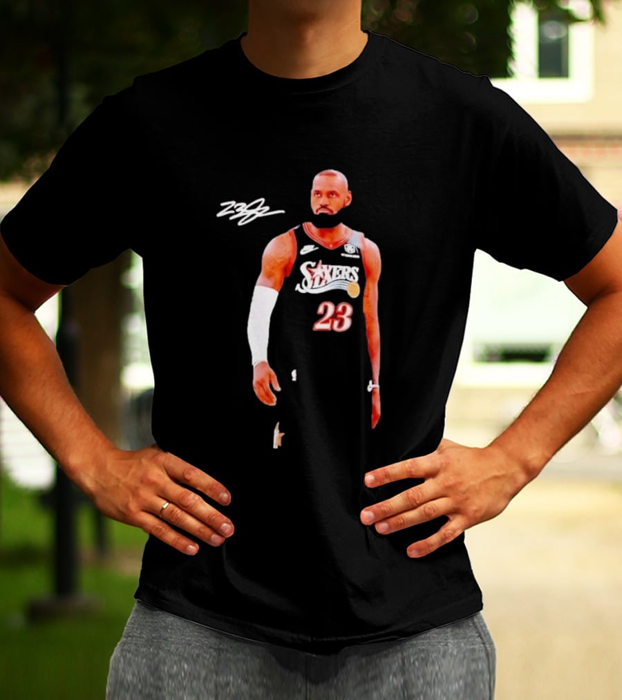 LeBron James 76ers 23 Basketball Edition T-Shirt