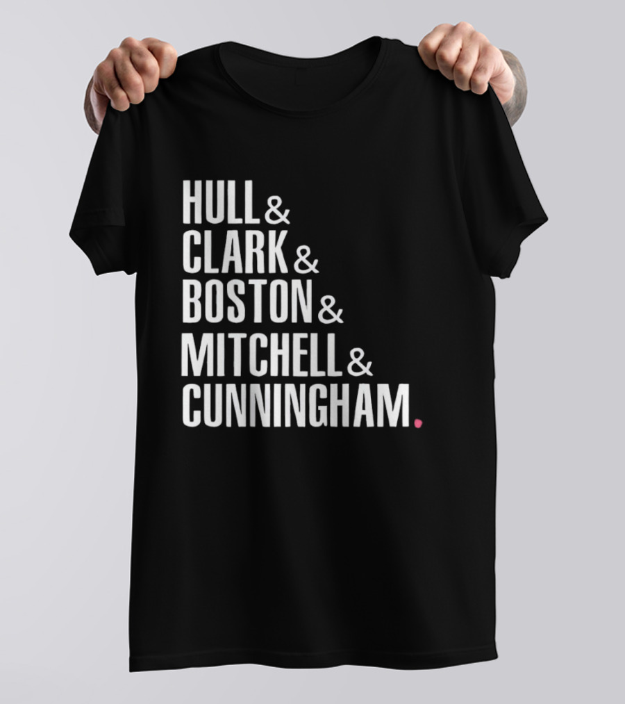 Hull Clark Boston Mitchell Cunningham Indiana Fever WNBA Basketball 2026 T-Shirt