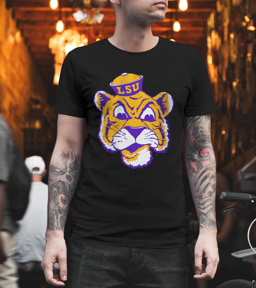 LSU Tigers Big Face 2026 Tiger Head LSU T-Shirt