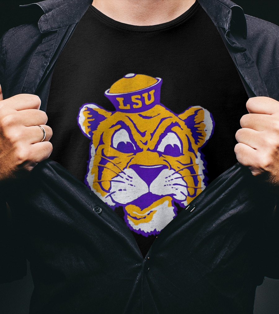 LSU Tigers Big Face 2026 Tiger Head LSU T-Shirt