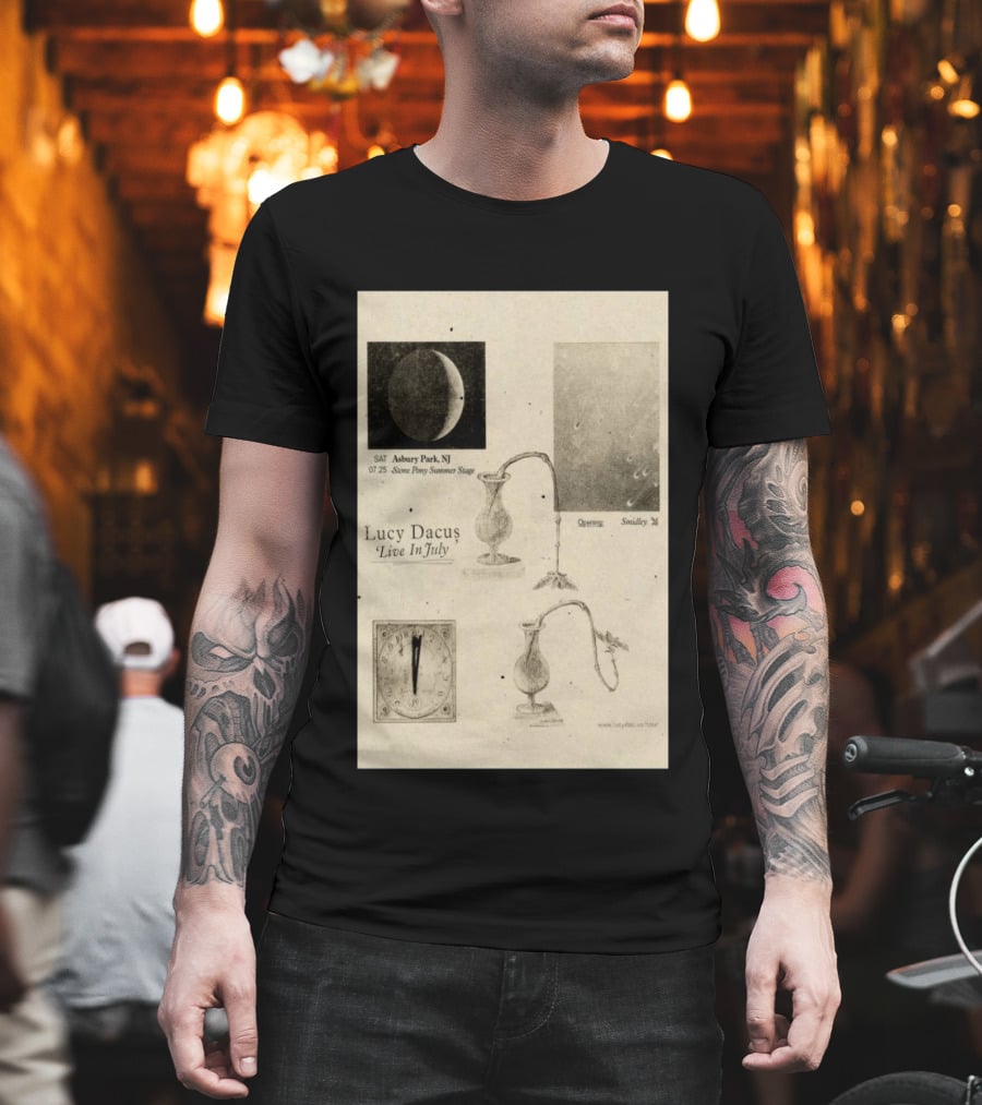Lucy Dacus Live In July Asbury Park NJ Stone Pony Summer Stage 07 25 Opening Smidley Moon Stage T-Shirt
