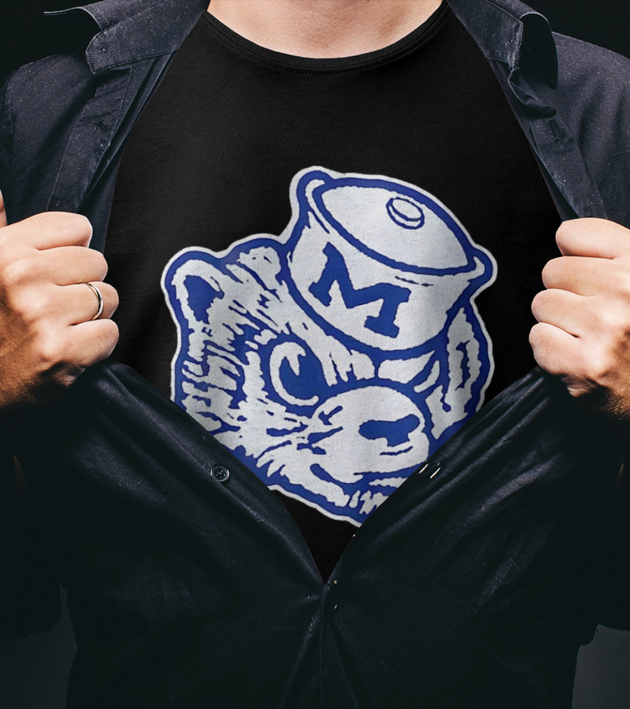 Michigan Wolverines Big Face M Wolverine Logo Hat 2026 T-Shirt
