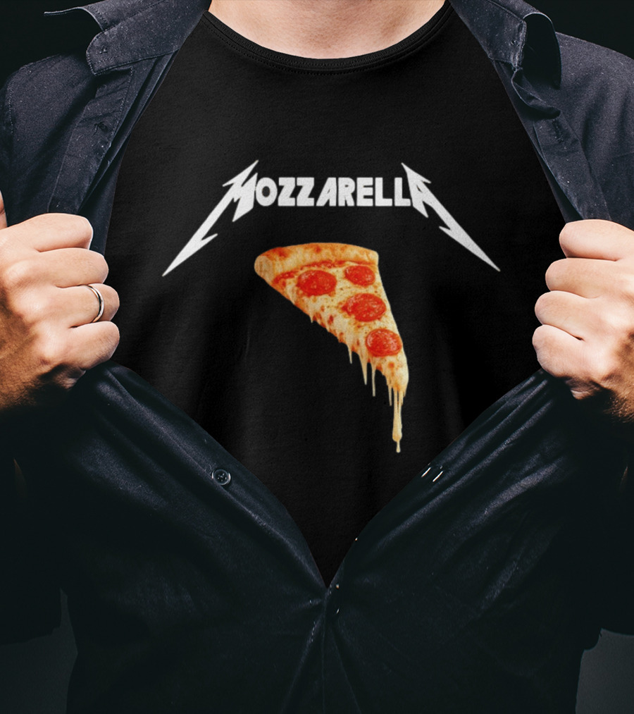 Mozzarella Pizza Slice With Cheese And Pepperoni T-Shirt