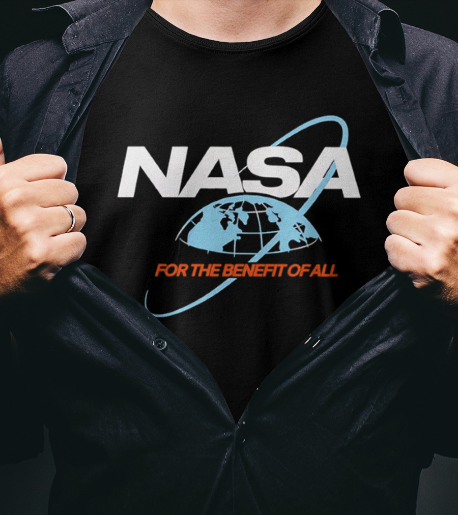 NASA For The Benefit Of All With Space Globe T-Shirt