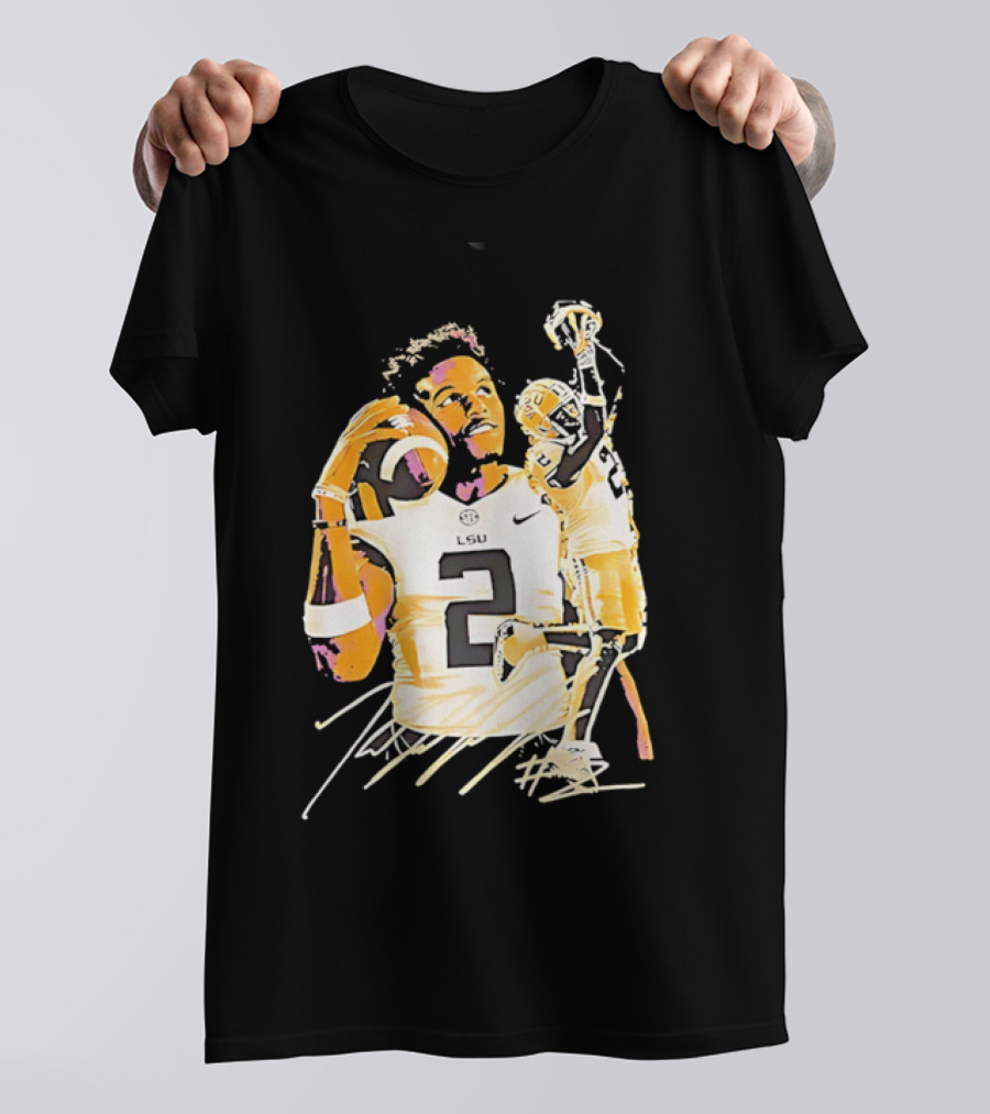 Odell Beckham Jr. LSU Tigers Football Number 2 NCAA T-Shirt