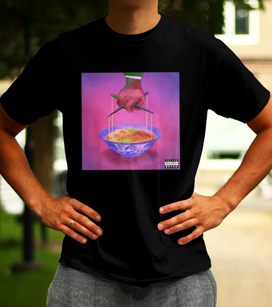 Parental Advisory Explicit Content Ramen Puppet Master Japanese Noodles Bowl T-Shirt