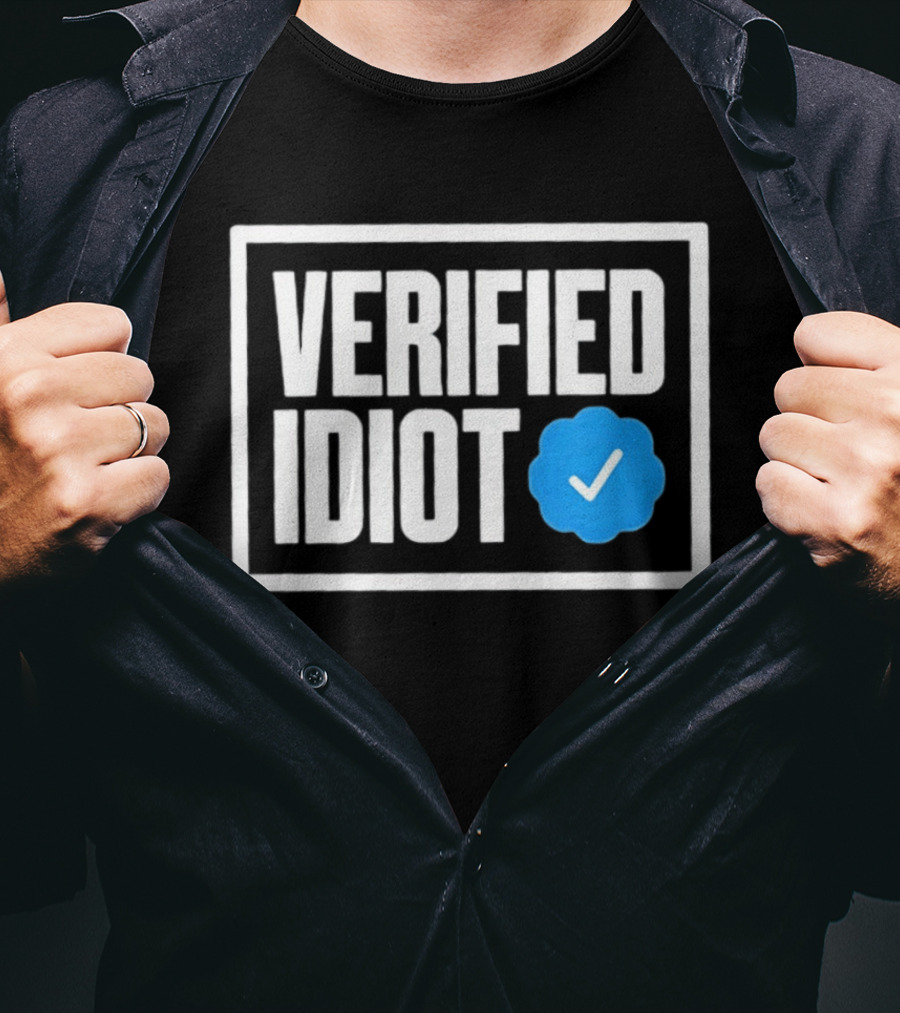 Verified Idiot Checkmark Box T-Shirt