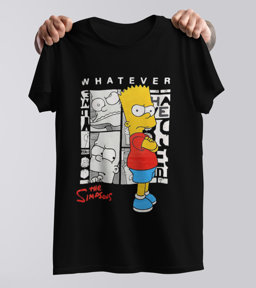 Whatever The Simpsons Bart Simpson Attitude T-Shirt