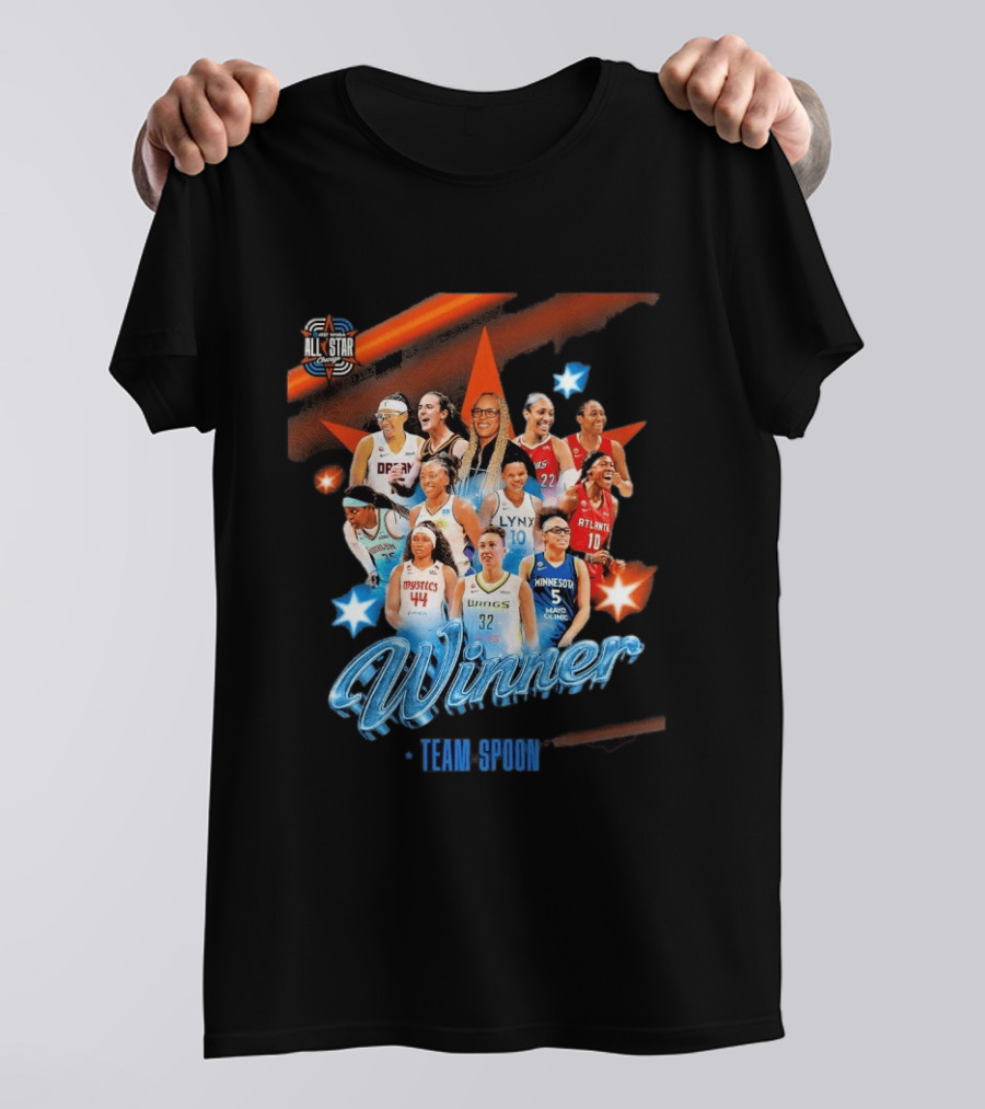 Winner Team Spoon All Star Chicago 2026 Lynx Atlanta Wings Minnesota Fever Liberty Mystics T-Shirt