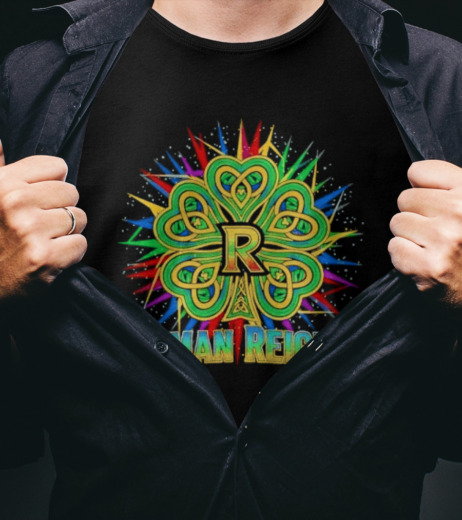 Roman Reigns Shamrock St Patrick's Day 2026 WWE Celebration T-Shirt