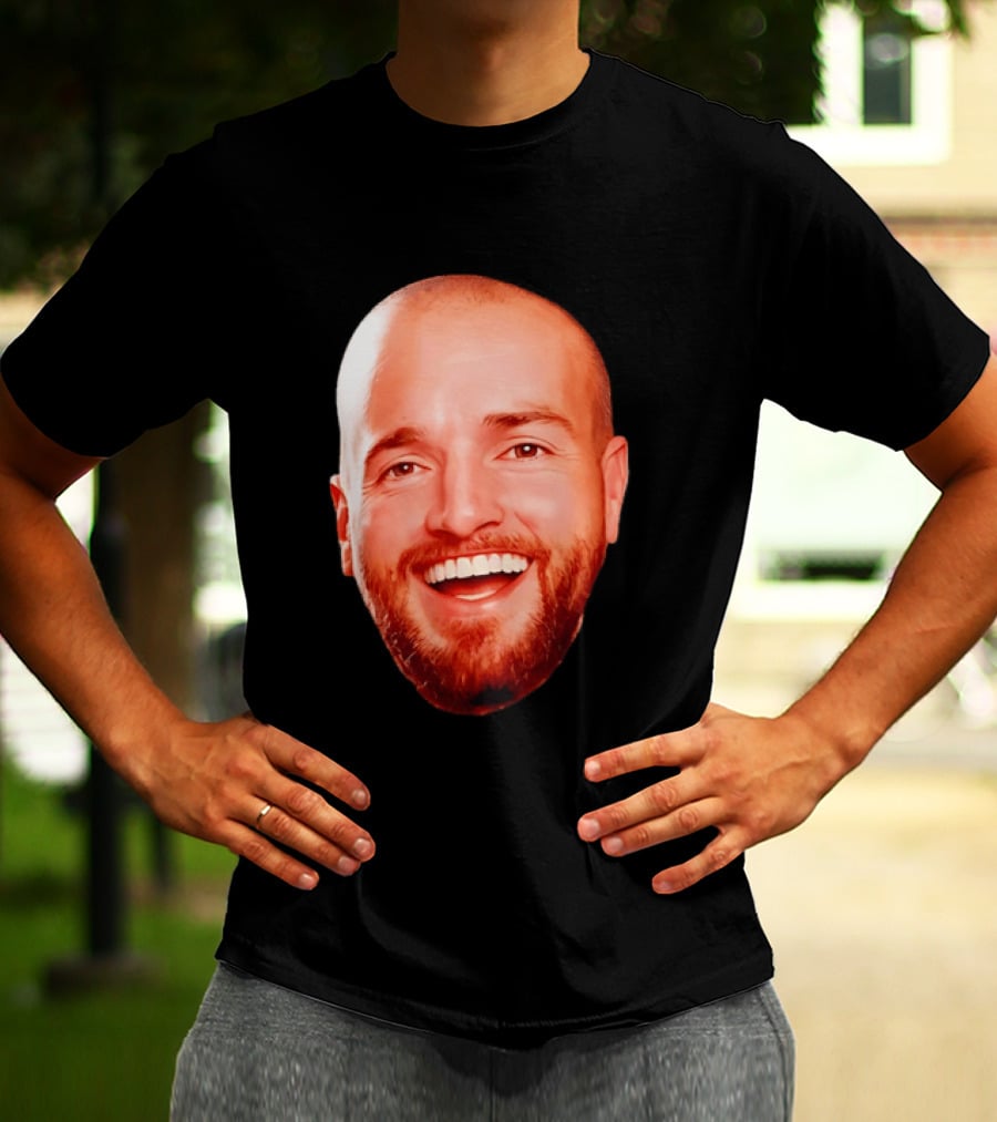 The Smiling Man Happy Face Bold Expression T-Shirt