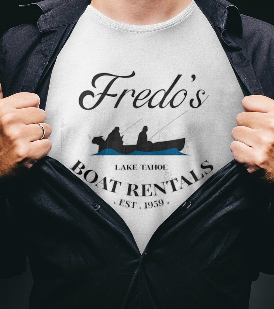 Fredo's Lake Tahoe Boat Rentals Fishing Est. 1959 T-Shirt