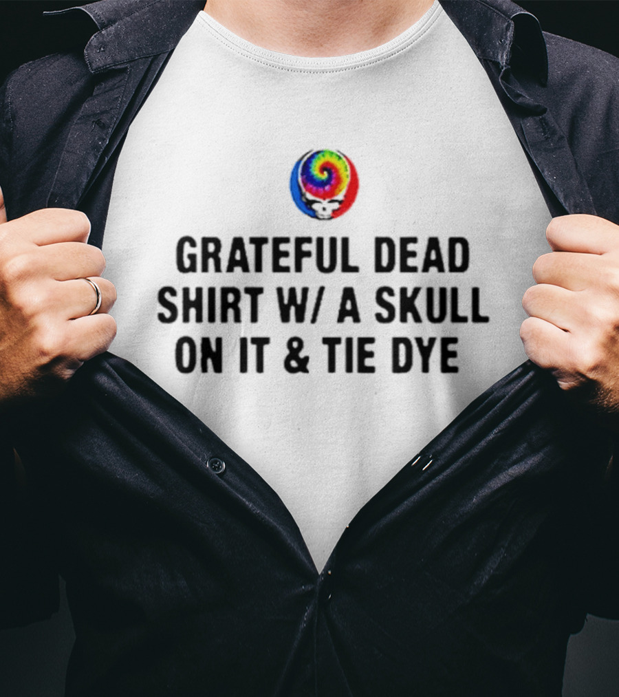 Grateful Dead Skull Tie Dye Spiral T-Shirt