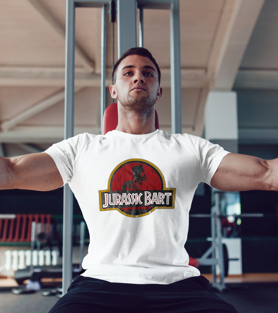 Jurassic Bart The Simpsons Dinosaur Skeleton T-Shirt