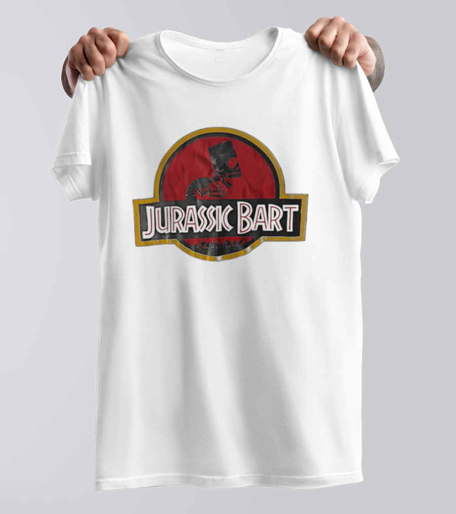 Jurassic Bart The Simpsons Dinosaur Skeleton T-Shirt