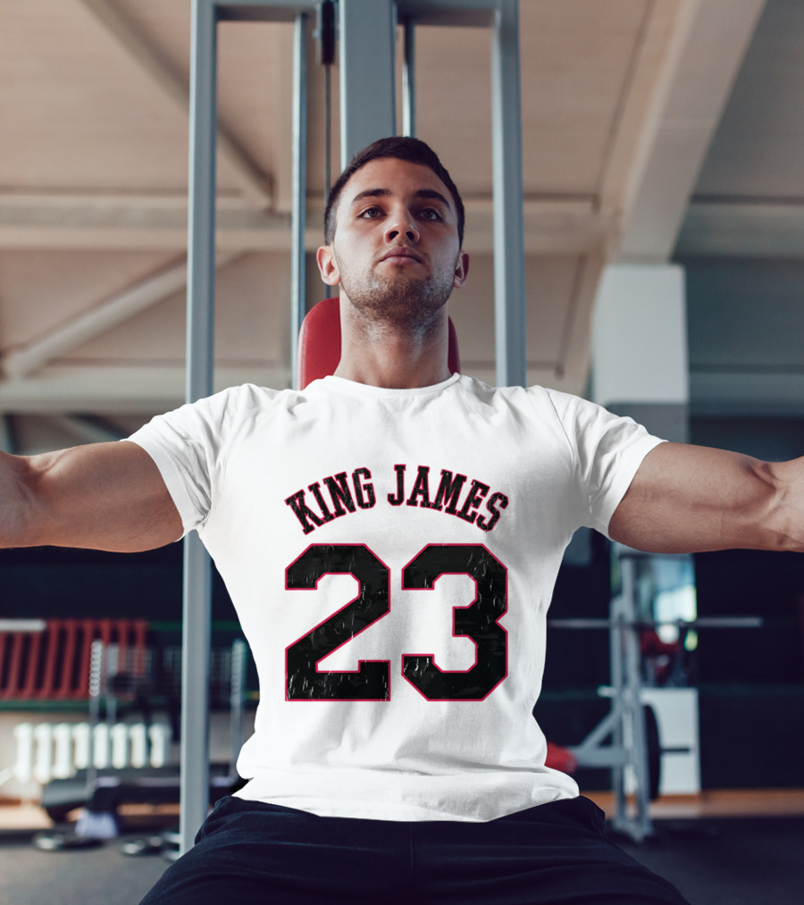 King James 23 Retro Basketball T-Shirt