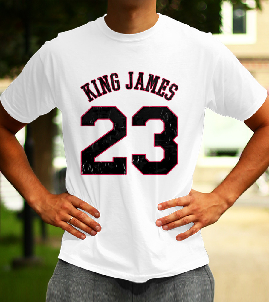 King James 23 Retro Basketball T-Shirt