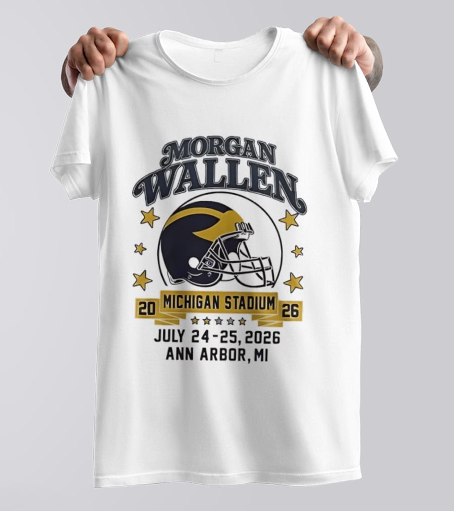 Morgan Wallen Michigan Stadium 2026 Ann Arbor July 24 25 T-Shirt