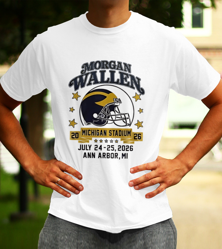 Morgan Wallen Michigan Stadium 2026 Ann Arbor July 24 25 T-Shirt