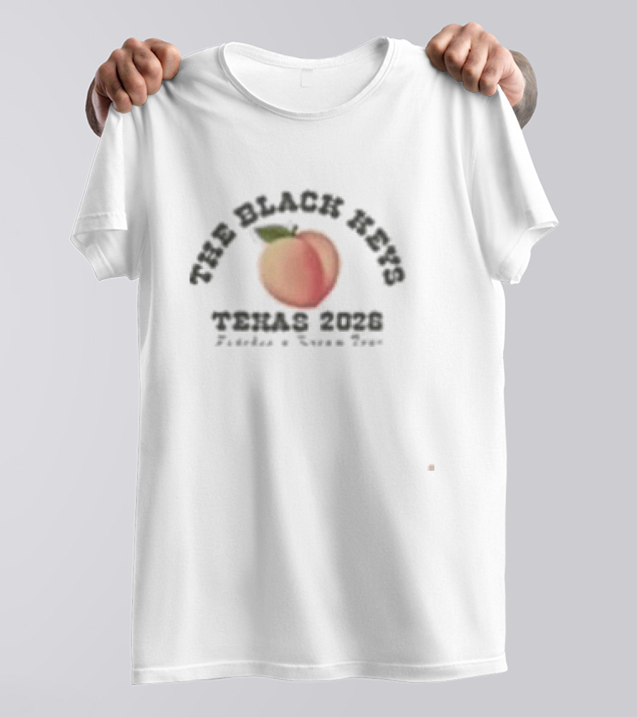 The Black Keys Peaches N Kream Tour 2026 Texas Houston New Braunfels Peach T-Shirt