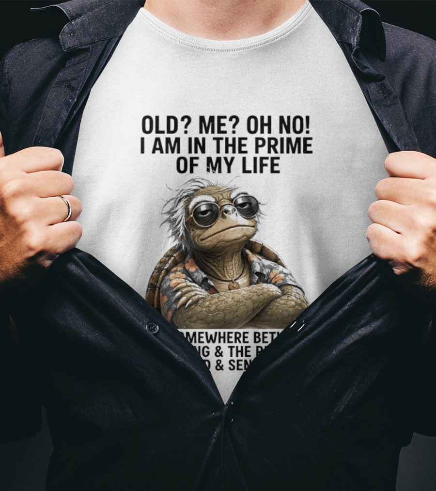 Old Me Oh No I Am In The Prime Of My Life Somewhere Between The Young And The Restless T-Shirt