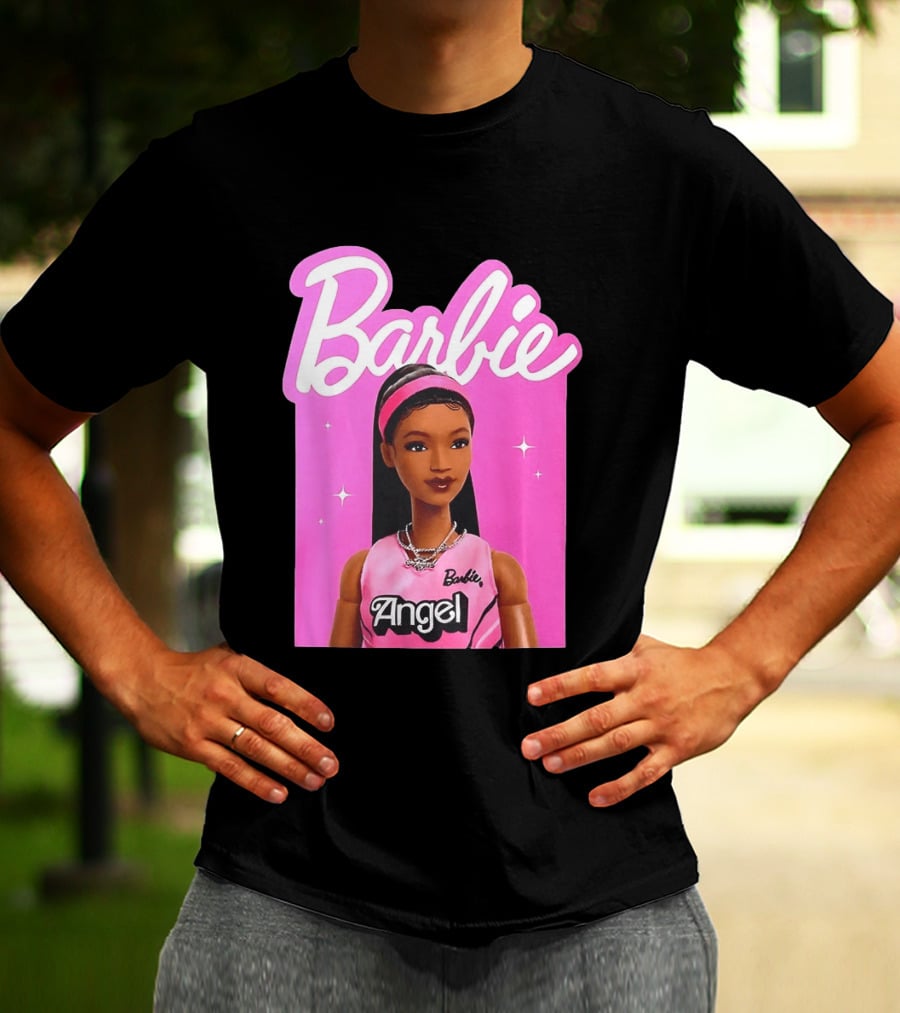 Angel Reese Barbie Doll Basketball Jersey Pink T-Shirt