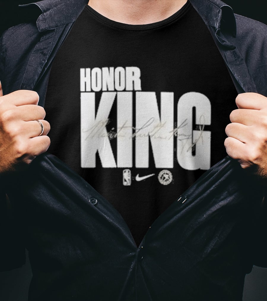 Anthony Edwards NBA Philadelphia 76ers Honor King Martin Luther King Jr Team Issued T-Shirt