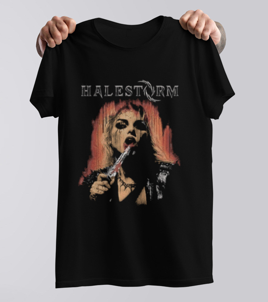 Halestorm Don't Forget To Smile Rain Blood T-Shirt
